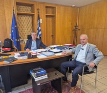 Συνάντηση Μανώλη με τον γενικό γραμματέα Υποδομών Δ. Αναγνώπουλο